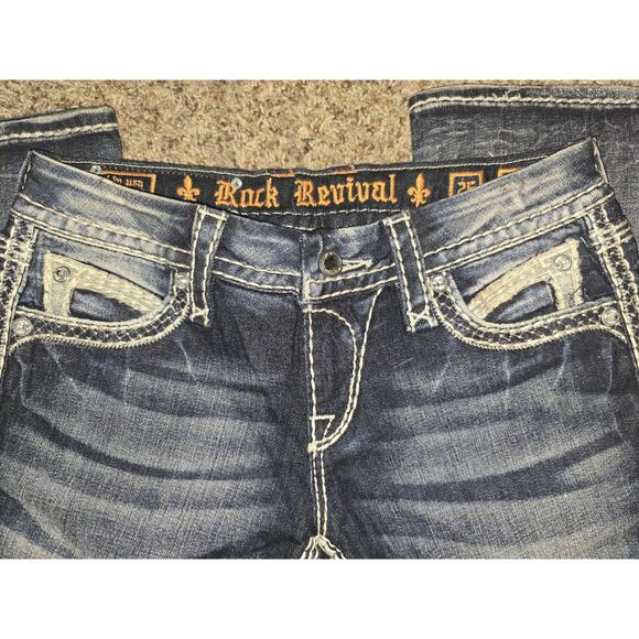 Womens Rock Revival Jeans Size 26 / 32' Inseam /lily Boot - Picture 4 of 5